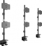Multibrackets M VESA Desktopmount Sixth Vertical Desk Clamp | VESA 75x75 - 200x100 | Max 15kg | Table | Svart