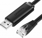 Ugreen CM204 USB - RJ45 1.5m czarny