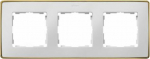 Contact-Simon Simon Detail 82 Triple frame Detail SELECT-metal WHITE / base of gold 8201630-245