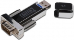 Digitus Converter / Adapter USB-A 1.1 male do RS232 (DB9) male | Chipset Prolific PL2303GT | Screw mounting | z additional cable 0.8m