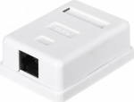 Netrack RJ45x1 Jack & Box white