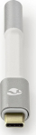 Nedis CCTB65950AL008 - 3.5mm - Weiblich - USB - Male - 0.08 m - Aluminium