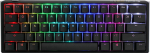 Ducky One 3 Classic Black/White Mini Gaming Tastatur, RGB LED - MX-Silent-Red