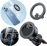 Joyroom Joyroom multifunctional set magnetic car holder ring phone stand black (JR-ZS294)
