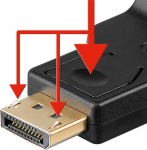 Wentronic Goobay DisplayPort til VGA Adapter 0.15m 1080p@60Hz