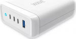 Wave 100 W USB-charging station, 3x USB-C + 1x USB-A, white