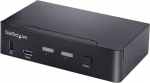 StarTech.com 2 PORT DP USB C KVM SWITCH, 60HZ 3.5MM AND USB AUDIO