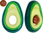 RoGer Inflatable Avocado Beach Mattress With Ball 150&times;120cm