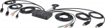 StarTech.com C2-DD46-UA2-CBL-KVM, 2-PORT DUAL MONITOR KVM SWITCH