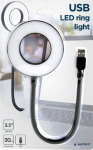 Gembird NL-LEDRING-01 USB LED ring light | White 6500K | N/A