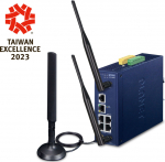PLANET Industrial 5-Port GE LoRaWAN WLAN Gateway LCG-300W-EU