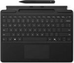 Microsoft Surface Pro Keyboard - Tastatur - With trackpad, Beschleunigungsmesser, Surface Slim Pen 2 Ablage- und Ladeschale - QWERTZ - Deutsch/Austrian - Schwarz - with Slim Pen 2 - f&uuml;r Microsoft Surface Pro 8, Pro 8 for Business, Pro 9, Pro 9 for Bu ...