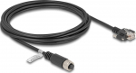 Delock Netzwerkkabel - 8-pole M12 (W) zu RJ-45 (M)