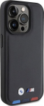 BMW Leather Stamp Tricolor Back Case for Apple iPhone 15 Pro