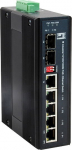 LevelOne Industr.PoE+Switch 4xGE PoE/1xSFP/+160W Metall