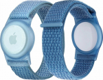 Mobile Origin Nylon Protective Case with Blue Strap for Apple Airtag
