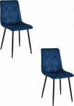 Leobert Krzesło LIBRA - velvet garnet / black legs x 2