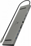 ICY BOX Docking Station IB-DK2106a-CPD 11 w 1, 2x HDMI, 1x VGA, LAN, czytnik kart, 3x USB, 100W PD