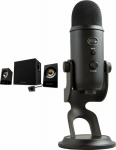 Log Logitech computer speakers Z533 (980-001054) + Yeti USB Blackout (988-000229)