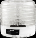 Gorenje | Food Dryer | FDK500GCW | Power 380 W | Number of trays 5 | Integrated timer | White