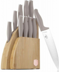 Berlinger Haus Set of knives Berlinger Haus Bh-3122 Taupe W Bamboo Block