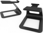 ?KAU KANTO AUDIO ELEVATED DESKTOP SPEAKER STANDS FOR SMALL SPEAKERS - BLACK (PAIR)