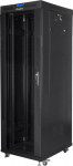 Lanberg | Rack cabinet 19" free-standing 37U/600x800 (flat pack) with glass door, LCD | FF01-6837-12BL | Black
