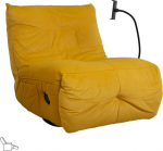 Recliner leisure chair WIN-WIN with manual mechanism, yellow