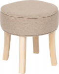 Atmosphera ADRIEL soft upholstered stool dressing table stool, &Oslash; 35 cm
