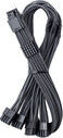 CableMod C-Series Pro ModMesh 12V-2x6-Kabel, Sleeved, 16-Pin zu 4x 8-Pin, f&uuml;r Corsair Type 4 und 3 PSUs - carbon, 60cm