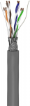 Wentronic Goobay CAT 5e Netzwerkkabel - SF/UTP - Grau - copper conductor (CU) - AWG 26/7 (stranded) - PVC-cable sheath - 100 m - 100 m - Cat5e - SF/UTP (S-FTP) - Grau