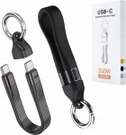 Kabel USB EcoBox USB-C - USB-C 0.13 m Czarny (36081)