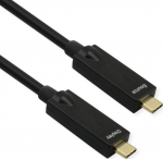 ROLINE USB3.2 Gen2 AOC-Kabel 4K60 ST/ST PD 60W - Kabel - Digital/Data - Kabel - Digital/Data