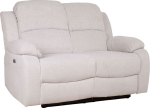Recliner sofa FELICIA 2-seater with electric mechanism, natural white