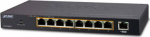 Planet 8-Port 10/100/1000 Gigabit, 802.3at POE Ethernet Switch