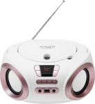 Adler Radio Boombox CD MP3 AD1181 white-copper
