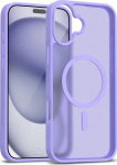 Crong Hybrid Matte Magnetic Case MagSafe iPhone 17 Lawendowe