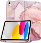 Kaitsekaaned SmartCase Pen, Apple iPad 11" (2025) / iPad 10.9" (2022), marmor, nutipliiatsi pesaga, Tech-Protect