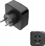 Hama 00223460, Typ E/F hybrid, Universal, Straight, Straight, Typ A, Typ B, Typ G (VK), Typ I (AU), Typ J (CH), Typ L (IT), 100 - 240 V