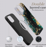 MIO Green Marble Magsafe Compatible for iPhone 17 Pro