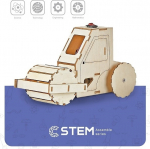 Extra Digital Wooden Assembly Kit Electric Road Roller, STEM Educational Toy