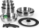 Russell Hobbs RH04041 Stainless Steel 8 Piece Smart Clip Cookware Set