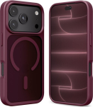 Crong Case Matte Magnetic MagSafe iPhone 18 Pro / iPhone 17 Pro burgundy