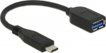 Delock Adapter USB Type-C zu USB-A Buchse 10cm Bis zu 10Gbps