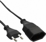 InLine Euro Typ C Plug Power extension male - żeński (16683S)