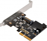 SilverStone SST-ECU04-E - PCI-E Erweiterungskarte, 1x intern USB 3.1 19-pin Anschluss, LP