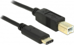 DELOCK USB Kabel Delock C -> B St/St 2.00m schwarz