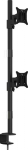 Multibrackets M VESA Deskmount Officeline Dual Vertical Black | VESA 75x75-100x100 | Max 8kg | Table clamp mount | Svart