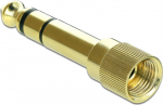 DELOCK Adapter 6.35mm Klinkenst.>3.5mm Klinkenbu.3pin Metall