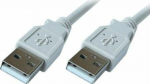 Kabel USB PremiumCord USB-A - USB-A 2 m Szary (ku2aa2)